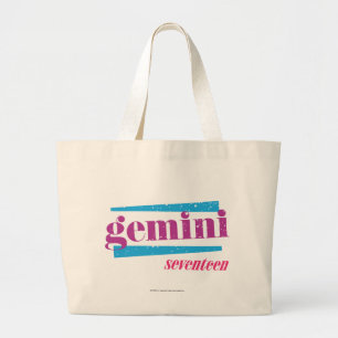 Grand Tote Bag Gémeaux pourpres