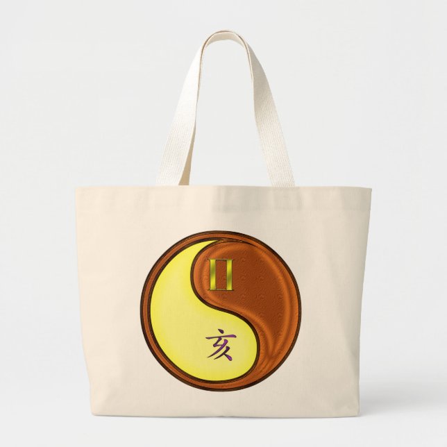 Grand Tote Bag Gemini & Boar (Devant)