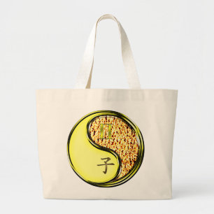 Grand Tote Bag Gemini et rat de feu