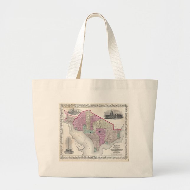 Grand Tote Bag Georgetown et Washington DC (Devant)