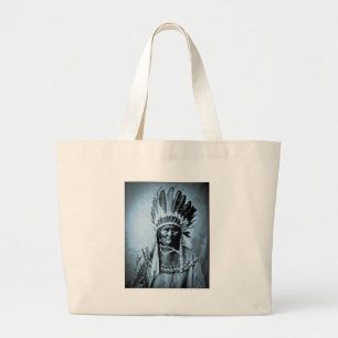Grand Tote Bag Geronimo dans le cru principal de robe cyan