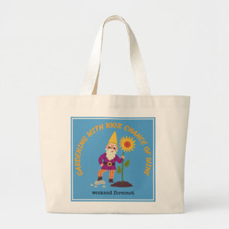 Grand Tote Bag Gnome Garden Fourre-tout