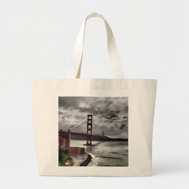 Grand Tote Bag Golden gate bridge (Devant)