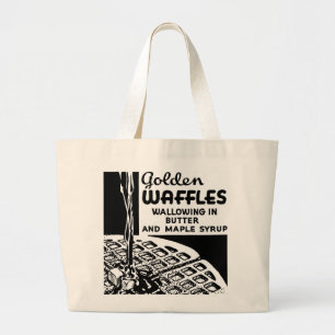 Grand Tote Bag Golden Waffles Breakfast