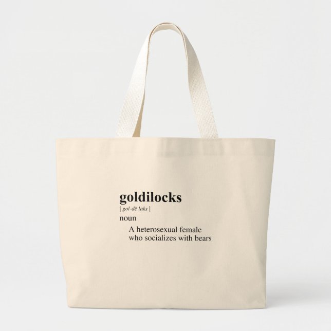 GRAND TOTE BAG GOLDILOCKS (Devant)