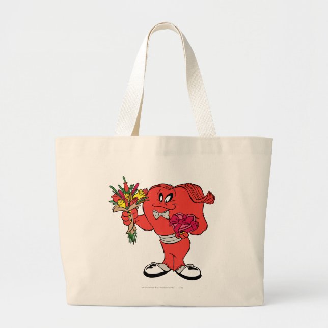 Grand Tote Bag Gossamer avec roses (Devant)
