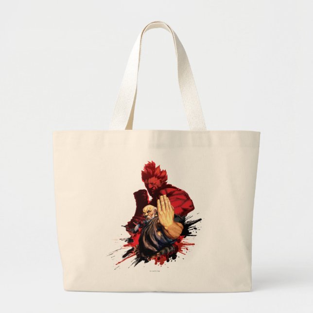 Grand Tote Bag Gouken contre Akuma (Devant)