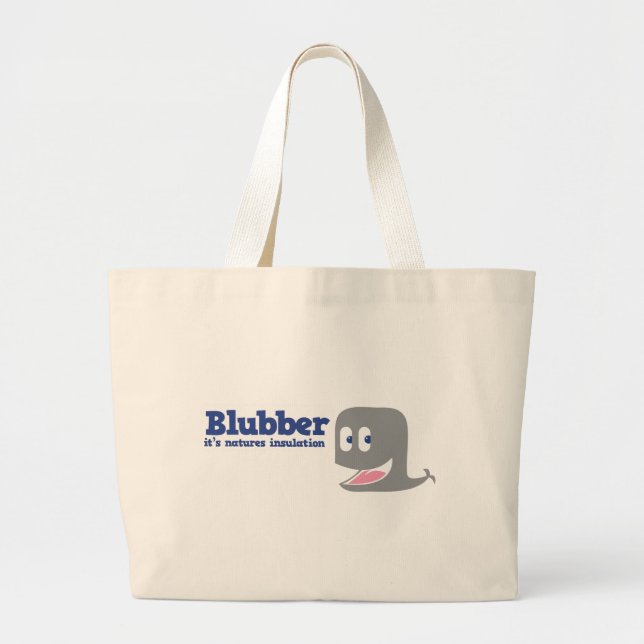 Grand Tote Bag Graisse de baleine c'est isolation de natures (Devant)