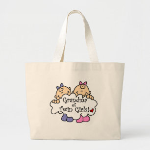Grand Tote Bag Grand-mère de Twin Girls Tshirts et cadeaux