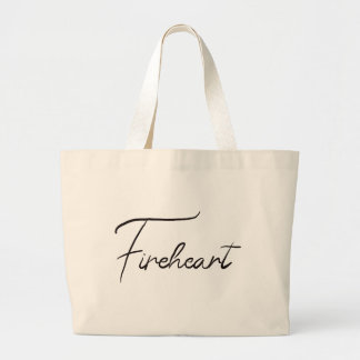 Grand Tote Bag Grand trône de coeur de feu de verre Fourre-tout