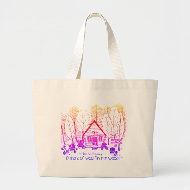 Grand Tote Bag Grande Fourre-tout avec 2021 WITW Artwork - Couleu (Devant)