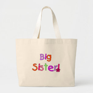 Grand Tote Bag Grande soeur des textes lumineux