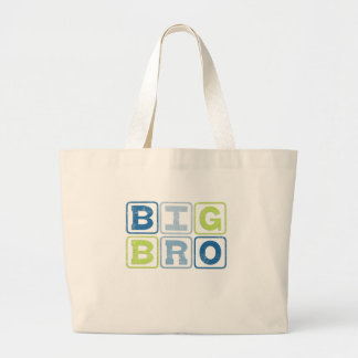 Grand Tote Bag GRANDS BRO - Lettrage de bloc de frère
