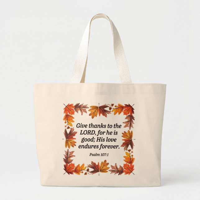 Grand Tote Bag Gratitude (Devant)
