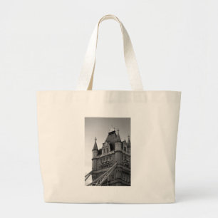 Grand Tote Bag Gros plan du London Tower Bridge