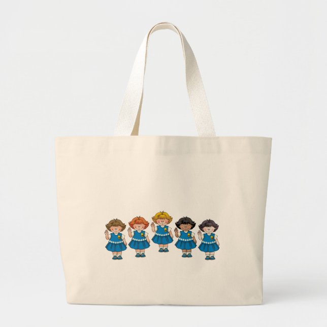 Grand Tote Bag Groupe de marguerite (Devant)