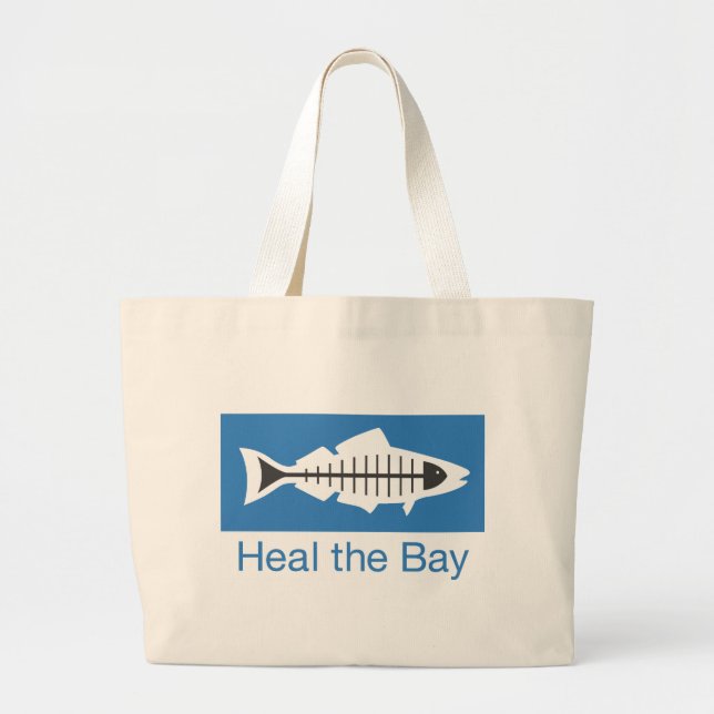 Grand Tote Bag Guérissez le butin de baie (Devant)