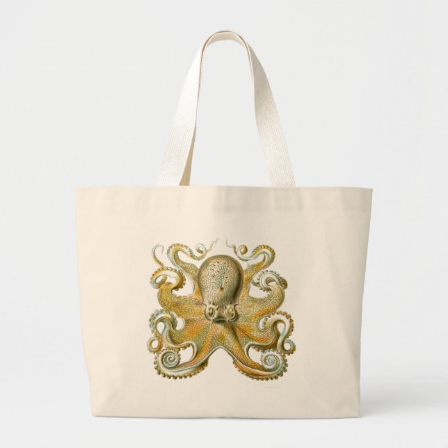 Grand Tote Bag Haeckel Octopus (Devant)