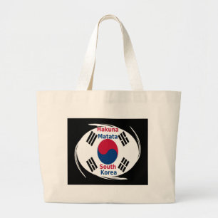 Grand Tote Bag Hakuna Matata Corée du Sud Art Imprimer/Graphique