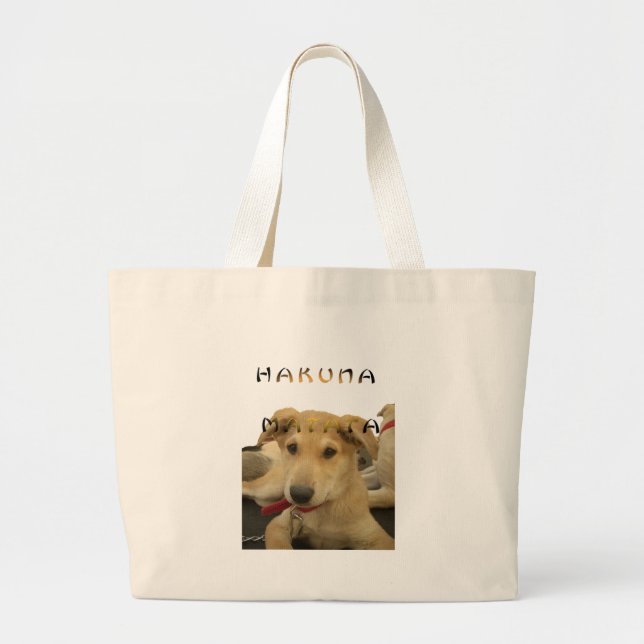 Grand Tote Bag Hakuna Matata Je sais ce que vous pensez pinctur (Devant)