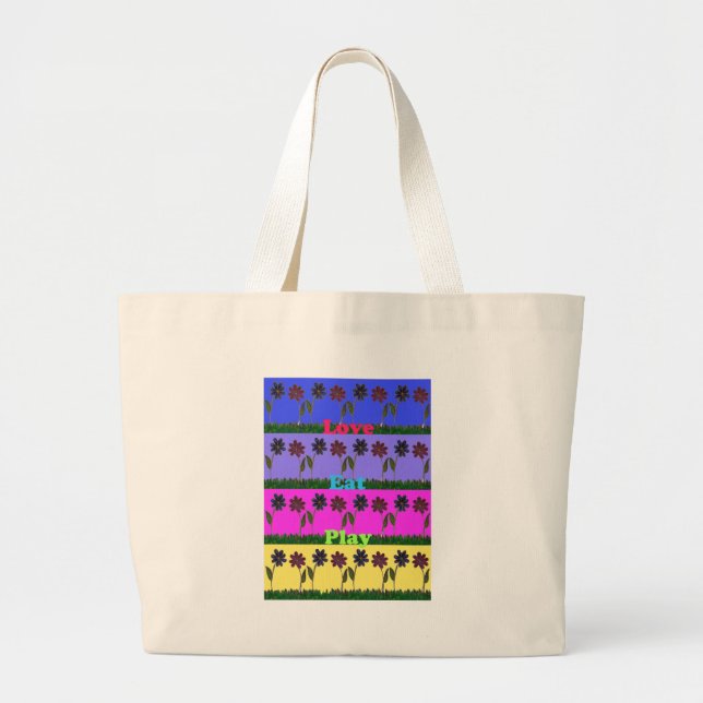 Grand Tote Bag Hakuna Matata Love Mange Jeu.png (Devant)
