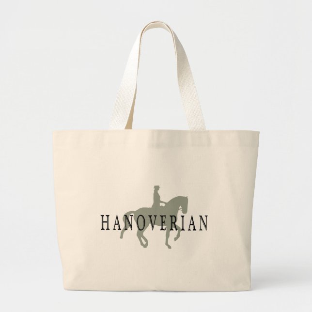 Grand Tote Bag HANOVERIAN avec le cheval et le cavalier de (Devant)