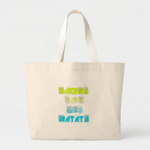 Grand Tote Bag Happy Colors Hakuna Matata Hakunamatata