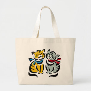 Grand Tote Bag Happy Kittens