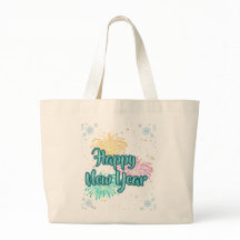 Happy New Year Typography Celebration