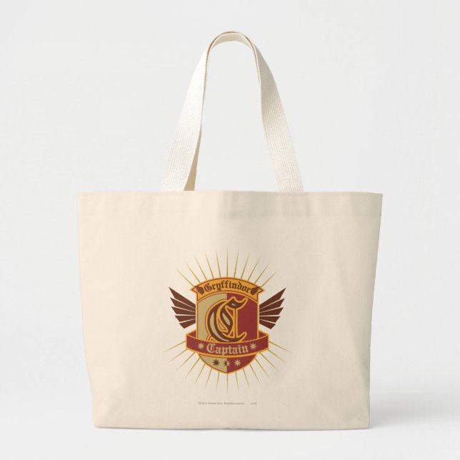 Grand Tote Bag Harry Potter | Gryffindor QUIDDITCH� Captain Emble (Devant)