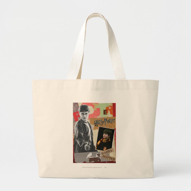 Grand Tote Bag Harry Potter hier et aujourd'hui (Devant)