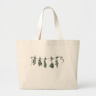 Grand Tote Bag Herbes du jardin