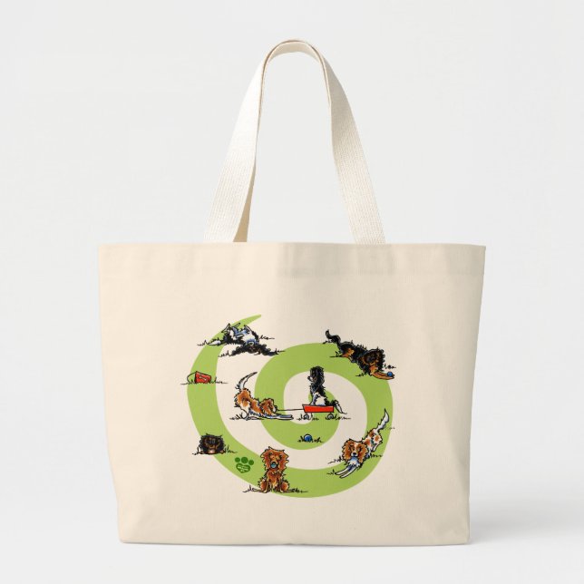 Grand Tote Bag Heure de lecture CKCS (Devant)