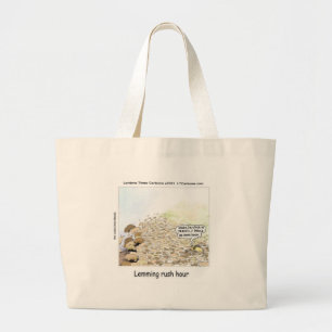 Grand Tote Bag Heure de pointe Lemmings amusant