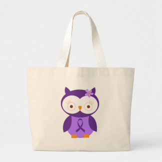 Grand Tote Bag Hibou de fibromyalgie