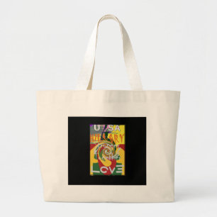 Grand Tote Bag Hillary États-Unis Président Stronger Together red