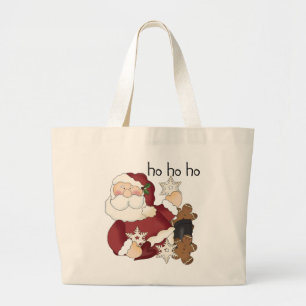 Grand Tote Bag Ho Ho Ho Père Noël T-shirts et cadeaux
