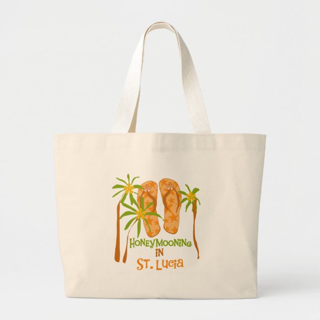 Grand Tote Bag Honeymooning au St Lucia (Devant)