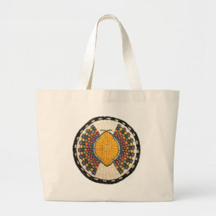 Grand Tote Bag Hopi Snake Motif Vintage Amérindien