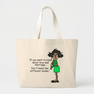 Grand Tote Bag Humour d'amour et de mariage