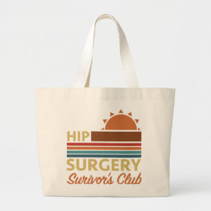 Grand Tote Bag Humour de récupération de chirurgie hanche
