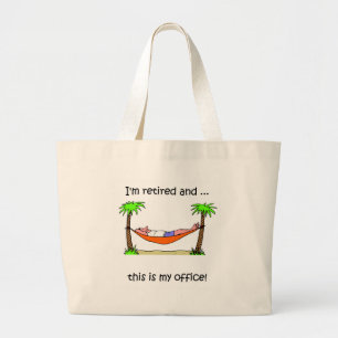 Grand Tote Bag Humour drôle de retraite