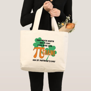 Grand Tote Bag Humour Pi Day St Patrick's Day Math