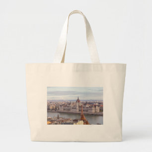 Grand Tote Bag Hungarian Parliament Budapest by day