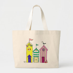 Grand Tote Bag Huttes de plage 1 illustration