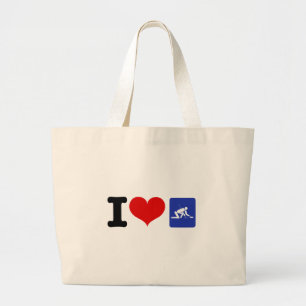 Grand Tote Bag I Heart Curling