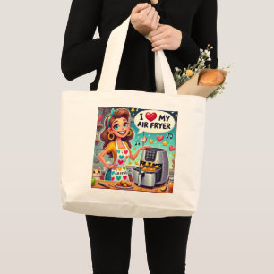 Grand Tote Bag I Lote My Air Fryer - Conception de Cuisines migno