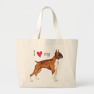 Grand Tote Bag I Love my Boxer