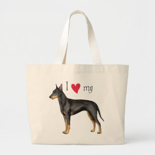Grand Tote Bag I Love my Manchester Terrier