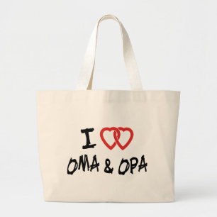 Grand Tote Bag I Love Oma & Opa